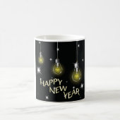 Mug Modern Glowing Light Bulbs Happy New Year (Centre)