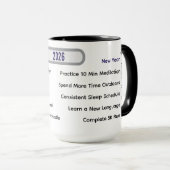 Mug Modern Habit Tracker & 10 Milestones Custom (Devant droit)