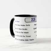 Mug Modern Habit Tracker & 10 Milestones Custom (Devant gauche)