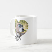 Mug Modern Heart Pet’s Photo Name (Devant gauche)