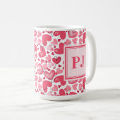 Mug Modern Hearts Pattern Valentines   (Devant droit)