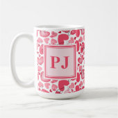 Mug Modern Hearts Pattern Valentines   (Gauche)