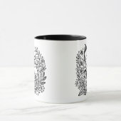 Mug Modern Husky and Cat Line Art  (Centre)