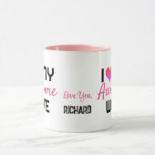 Mug Modern I Love My Awesome Wife Saint Valentin (Centre)