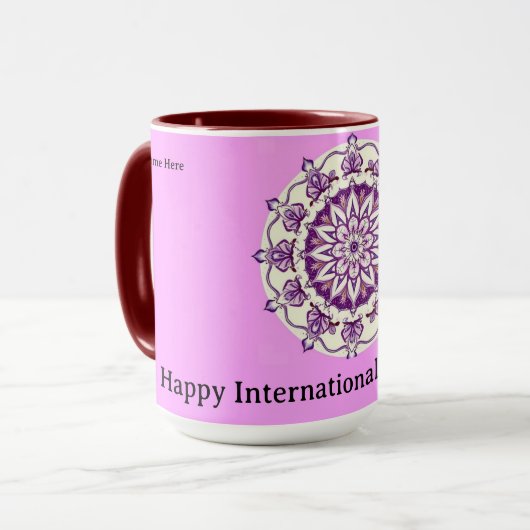 Mug Modern IWD 2026 Strategic Empowerment Custom (Devant gauche)