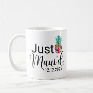 Mug Modern Just Maui'd Couple de lune de miel à Hawa
