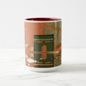 Mug Modern Kaabah Motif | Minimalist Luxury Gold (Centre)