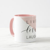 Mug Modern Love Laugh Motivation positive (Devant gauche)
