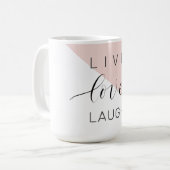 Mug Modern Love Laugh Motivation positive (Devant gauche)