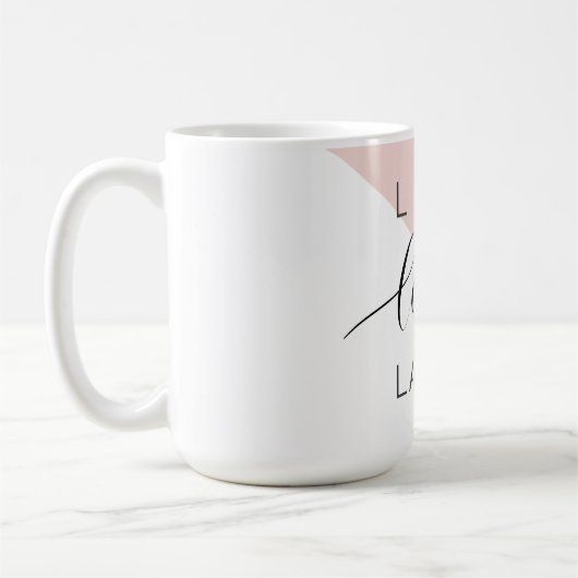 Mug Modern Love Laugh Motivation positive (Gauche)