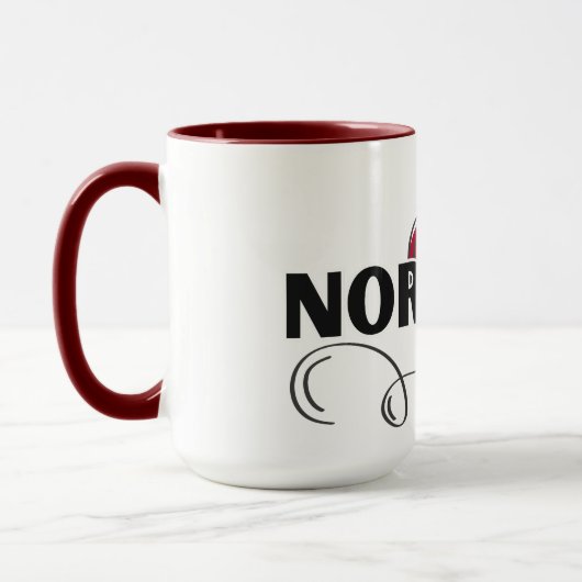 Mug Modern Love Norvège Drapeau scandinavie Souvenir (Gauche)