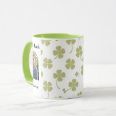 Mug Modern Lucky Charm Muted Green Horseshoe (Devant gauche)