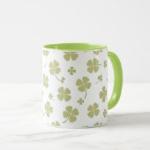 Mug Modern Lucky Charm Muted Green Horseshoe (Devant droit)