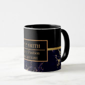 Mug Modern Marble Business Ajouter un nom (Devant droit)