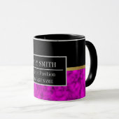Mug Modern Marble Business Ajouter un nom (Devant droit)
