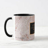 Mug Modern Marble Business Ajouter un nom (Gauche)