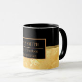 Mug Modern Marble Business Ajouter un nom (Devant droit)