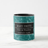 Mug Modern Marble Business Ajouter un nom (Centre)
