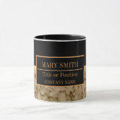 Mug Modern Marble Business Ajouter un nom (Centre)