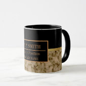 Mug Modern Marble Business Ajouter un nom (Devant droit)