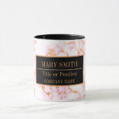 Mug Modern Marble Business Ajouter un nom (Centre)