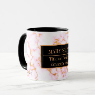 Mug Modern Marble Business Ajouter un nom