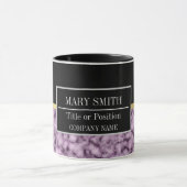 Mug Modern Marble Business Ajouter un nom (Centre)