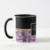 Mug Modern Marble Business Ajouter un nom (Gauche)