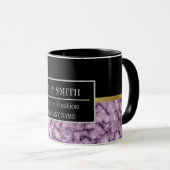 Mug Modern Marble Business Ajouter un nom (Devant droit)