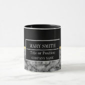 Mug Modern Marble Business Ajouter un nom (Centre)