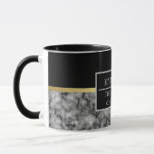 Mug Modern Marble Business Ajouter un nom (Gauche)