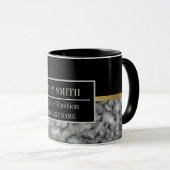 Mug Modern Marble Business Ajouter un nom (Devant droit)