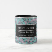Mug Modern Marble Business Ajouter un nom (Centre)