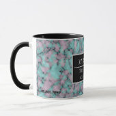 Mug Modern Marble Business Ajouter un nom (Gauche)