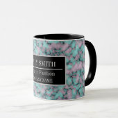 Mug Modern Marble Business Ajouter un nom (Devant droit)
