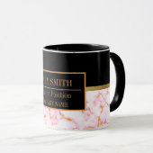 Mug Modern Marble Business Ajouter un nom (Devant droit)