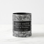 Mug Modern Marble Business Ajouter un nom (Centre)
