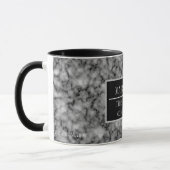 Mug Modern Marble Business Ajouter un nom (Gauche)