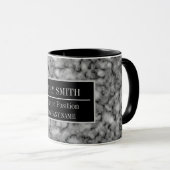 Mug Modern Marble Business Ajouter un nom (Devant droit)