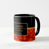 Mug Modern Marble Business Ajouter un nom (Devant droit)