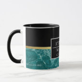 Mug Modern Marble Business Ajouter un nom (Gauche)
