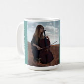 Mug Modern Minimal Elegant Sleek Photo Graduation Gift (Devant gauche)