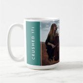 Mug Modern Minimal Elegant Sleek Photo Graduation Gift (Gauche)