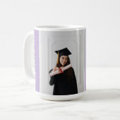 Mug Modern Minimal Sleek Chic Masters Graduation Gift (Devant gauche)