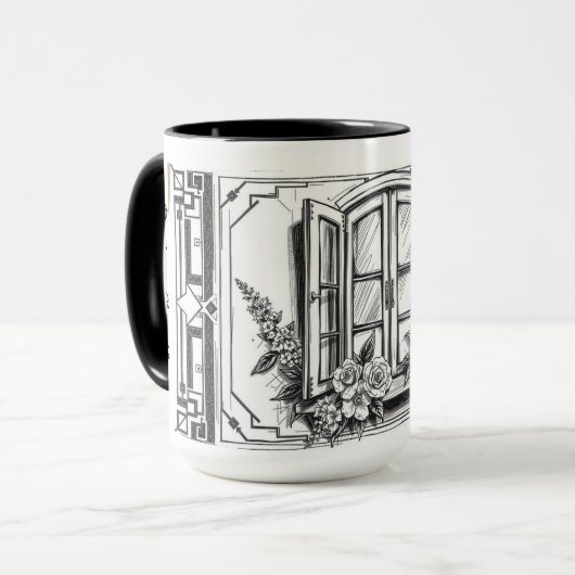 Mug Modern Minimalist Chez Nous Our Home (Devant gauche)