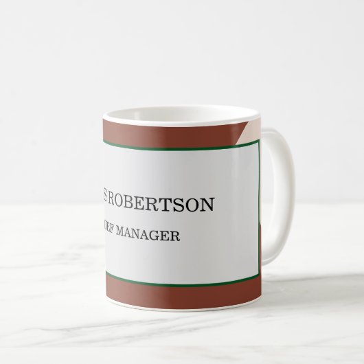 Mug Modern Minimalist Plain (Devant droit)