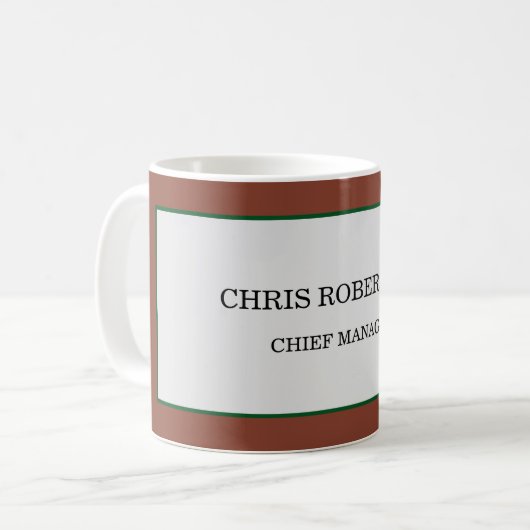 Mug Modern Minimalist Plain (Devant gauche)