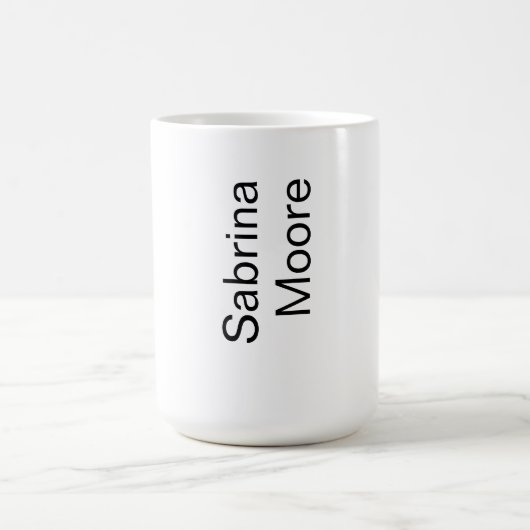 Mug Modern Minimalist Plain Professional Ajouter un no (Centre)