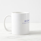 Mug Modern Minimalist Simple Plain Own Name (Gauche)