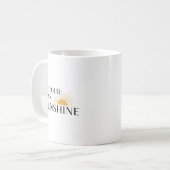 Mug Modern Minimalist Sunburst Positive Affirmation (Devant gauche)
